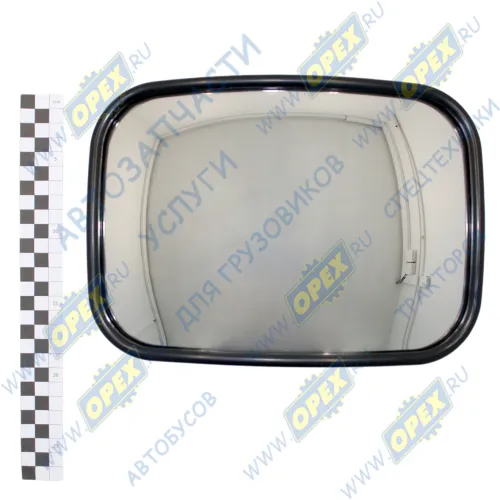 САКД.458201.060 Зеркало боковое КАМАЗ,МАЗ широкоугольное сферическое (250х180) без обогрева (дополнит.) КАМАЗ-УВК1