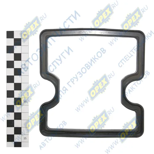 7406.1003270-02 Прокладка клапанной крышки КАМАЗ; 140х145;h=9 (материал крышки не имеет значение); (фтор) черная КАМАЗ-УВК