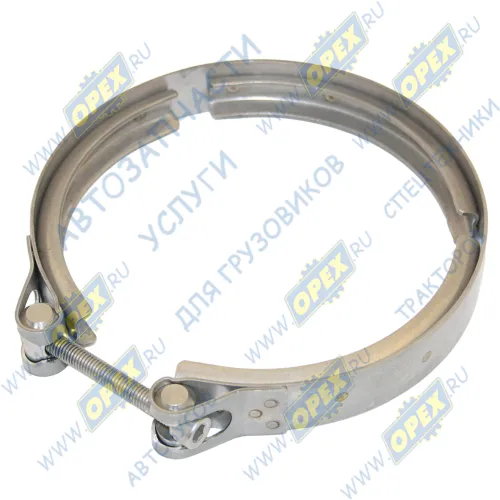 XV-152-00.00.000 Хомут V-образный выхлопной трубы ф150-160мм КАМАЗ-ЕВРО-4 06154081152 DAF XF105 (2005-2020) КАМАЗ-УВК