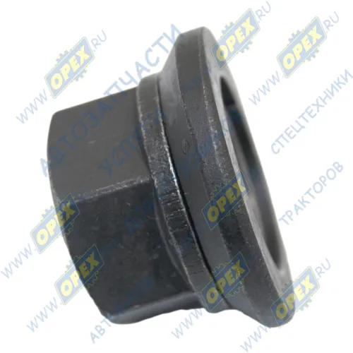 S88230-0200 Гайка колесная С/И M22х1,5 h=27 ключ-SW32 (юбка подвижная) ф46 ; универсальная BPW (1982-2020), IVECO Bus (1970-2020), K?SSBOHRER (1970-2020), MAN Bus; h=26 (с упорной шайбой, тефлон) колеса СМАЗ,КАМАЗ-ЕВРО,ГАЗон Некст КАМАЗ-УВК3