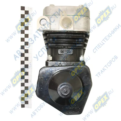 53205-3509015-21 Компрессор 1-но цилиндр. без шкива 380л/мин. 1отв. под воду М16 Н/О (с 2011г.); Н/О (с 2010г.) КАМАЗ-УВК2