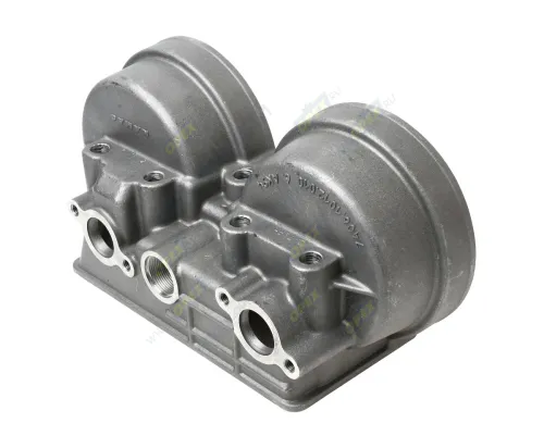 7406.1012020 Корпус масл.фил.(силумин)креп к блоку 5отв.ф12,1верх вых М24х1,5,2верх вых ф27,под2фил. КАМАЗ-УВК