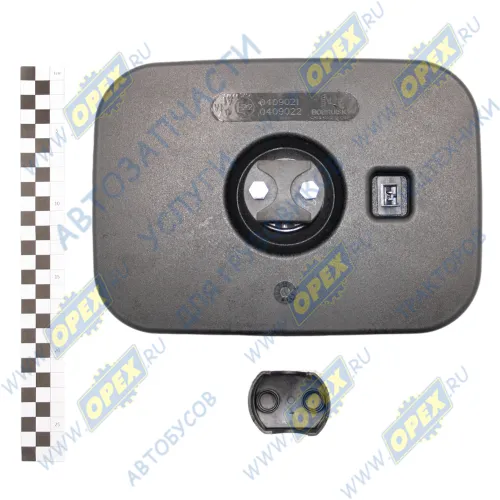 САКД458201.060-01 Зеркало боковое КАМАЗ,МАЗ широкоугольное сферическое (250х180) с подогревом (дополнит.) КАМАЗ-УВК2