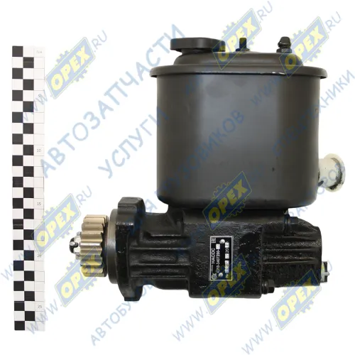 4310-3407200-02 Насос гидроусилителя (ГУРа) КАМАЗ в сборе с бачком и шестерней отвод М24 KAMAZ 4310 1979-/ LIAZ 5256 КАМАЗ-УВК2