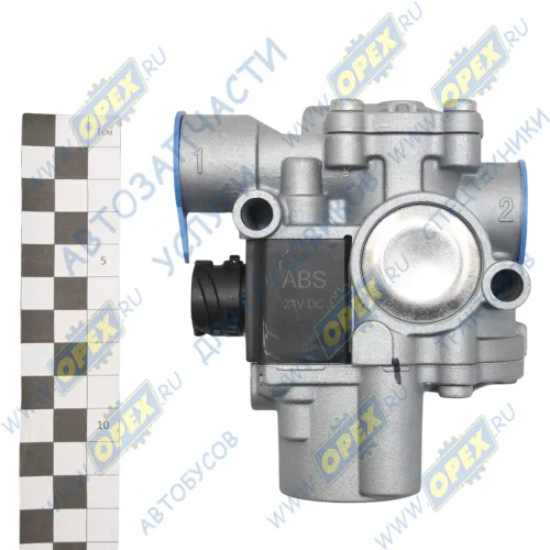 35502100180 Кран модулятор ABS тягача, байонет (DIN)72585, DAF LCV (1970-2020), IVECO LCV (1970-2020), VOLVO FH12 (1993-2020) MAN Bus (1970-2020), MB Accelo (2003; 4721950580 ,4721950020 ,4721950560 ,4721950160 K038438N50 КАМАЗ-УВК2