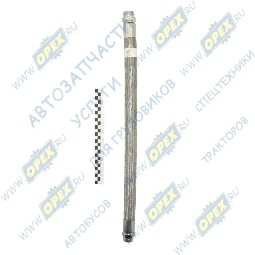 6520-3506060-50 Шланг тормозной (ШТУЦЕР+ШТУЦЕР) L=605 Ш=М30+К32/Ш=М30+К32 бронированный КАМАЗ КАМАЗ-УВК1