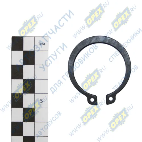 14.1701067 Кольцо стопор. наружн. с ушками ф36х44х2 с отвер. В40 ГОСТ 13940; ф.40 подшип.вторич.вала (105)КПП КАМАЗ КАМАЗ-УВК