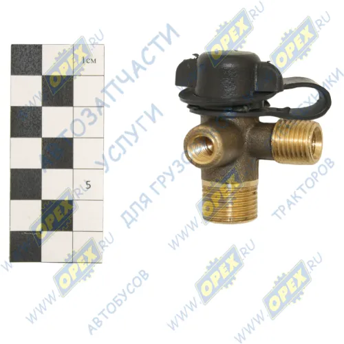 РП16-3515510 Кран экстренного растормаживания; с резьбой под трубки с гайкой КАМАЗ-УВК1