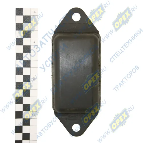 5320-2912624 Буфер задней рессоры (РТИ+металл) L=65х109 h=31 с пластиной L=65х175 2отв.ф10 КАМАЗ-УВК1