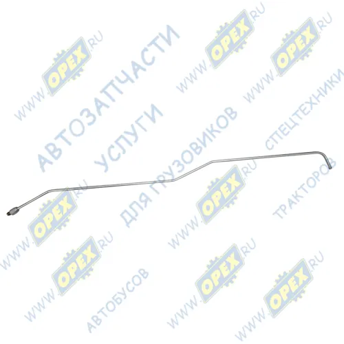 5320-1104148 Трубка (алюм.) ф10; L=1215 одна гайка М16 К=19 слива топлива от форсунок в бак КАМАЗ1