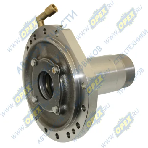 43114-2401081 Цапфа левая в сборе ф70х90; L=235; с фланцем 14отв.ф12/2отв.М12х1,25 КАМАЗ