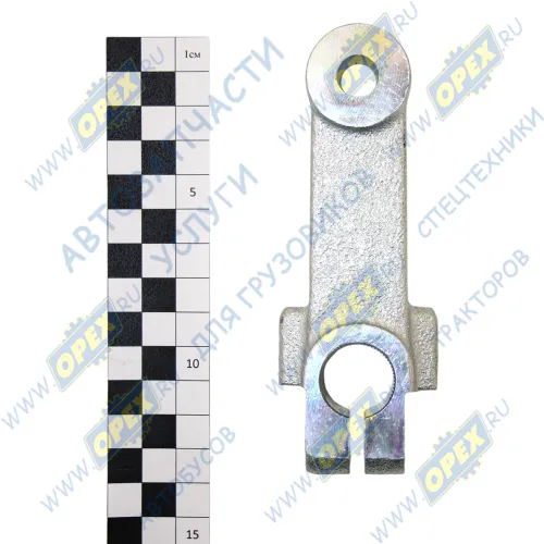 6460-1703223 Рычаг L=123 S=28; 2отв.ф10/шлиц ф22 прямой наконечника привода КПП ZF КАМАЗ1