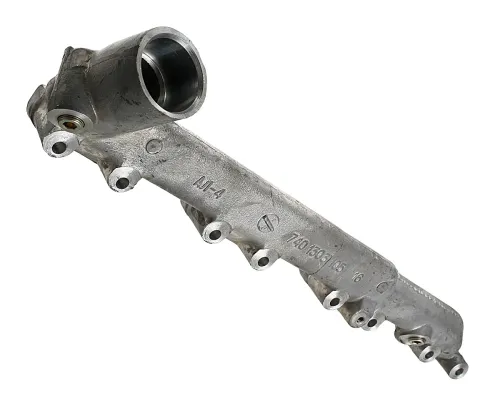 740.1303101 Труба L=580 8отв.ф9 с боковым отводом ф48 водяная левая (ан. 740.1303105) КАМАЗ