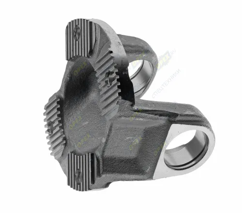 53205-2205023-20 Вилка-фланец ф180 L=125 S=112; 2отв.ф50/4отв.ф15 торцевые шлицы, кард.вала КАМАЗ2