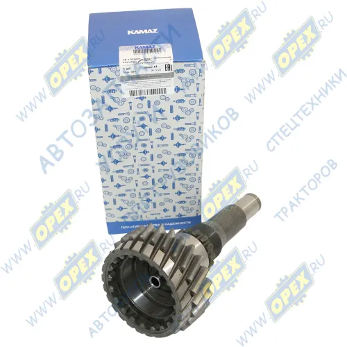 15.1701027 Вал первичный КПП ф60 L=260 z=25 с делителем; Голый КАМАЗ1