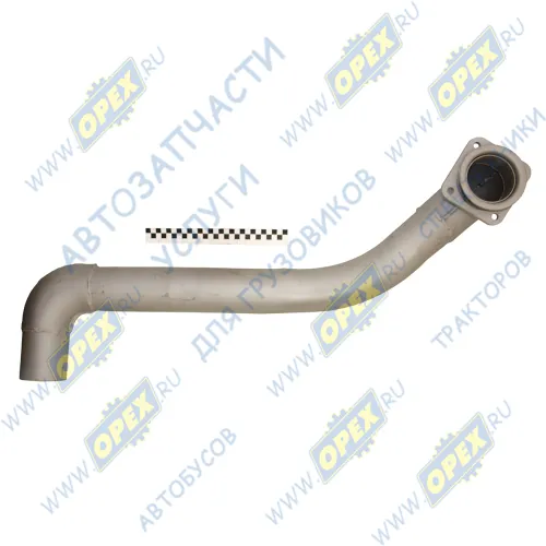 54115-1203013-40 Труба приемная L=1125 глушителя правая Камаз-Евро (фл. квадр.4отв.ф10) КАМАЗ1