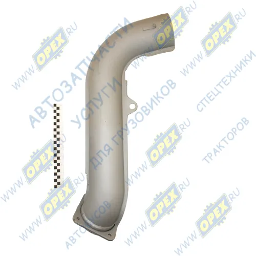 54115-1203048 Патрубок выпускной L=830; квадрат.фланец 4отв (эжектор) Камаз Евро-2 КАМАЗ1