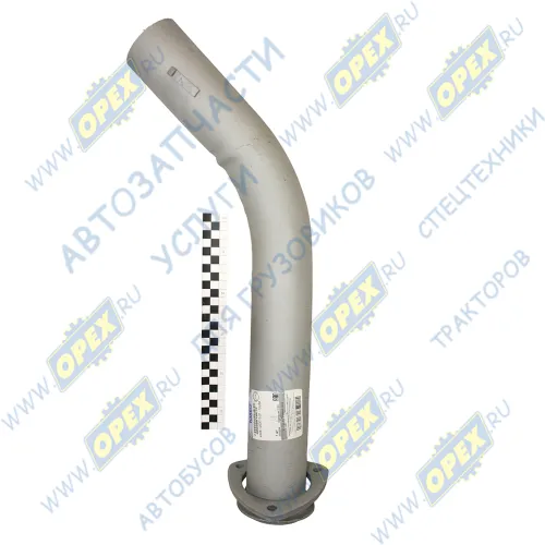 4308-1203015-21 Труба выпускная ф72х76 L=675; квадрат.фланец 3отв. ф10 КАМАЗ1