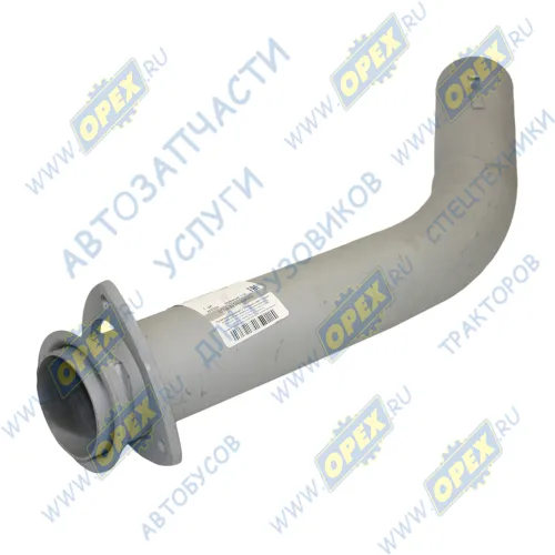 4308-1203015-21 Труба выпускная ф72х76 L=675; квадрат.фланец 3отв. ф10 КАМАЗ