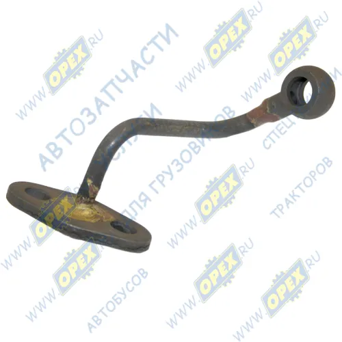 740.11-1011538 Трубка (сталь) ф6; L=130 кругл.шт10/фланец креп.2отв клапана системы смазки в сборе КАМАЗ