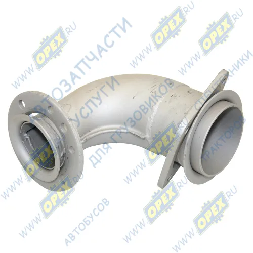 54115-1203010-06 Патрубок ф65/ф90 L1=147 L2=155 квадр.флан.4отв/кругл.фл 8отв.,приемный КАМАЗ-ЕВРО; 8 шпилек КАМАЗ