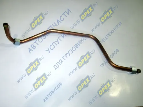 43255-3506190-81 Трубка медь ф16; L=750 Г=М22+К27/Г=М22+К27 компрессора одноцилинд. КАМАЗ КАМАЗ