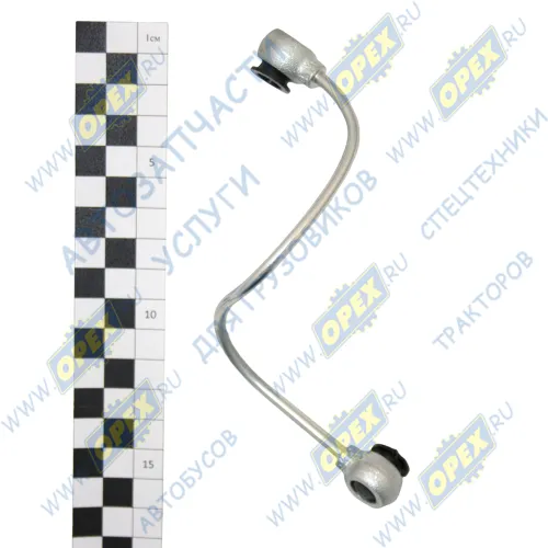 740.50-1111573-90 Трубка (сталь) ф4; L=230 под 2 штуцера ф10 подвода воздуха к корректору КАМАЗ1