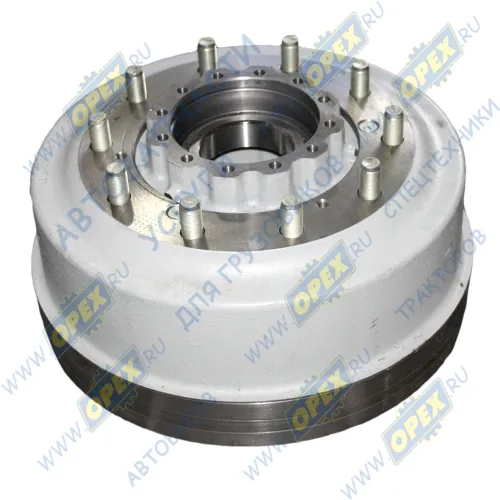 43114-3103007-20 Ступица переднего колеса ф330 h=200 10отв.ф22; без АБС,короткая шпилька(подшипники 27118 и 7518) КАМАЗ1