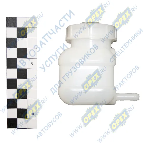5320-1602560 Бачок (ПВХ) L=75х55х55 1вых (боковой) ф7 глав.цилиндра сцепления с крышкой КАМАЗ1