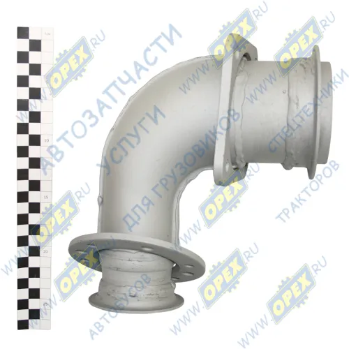 54115-1203010-40 Патрубок ф65/ф90 L1=178 L2=155 квадр.флан.4отв/кругл.фл 8отв.,приемный КАМАЗ-ЕВРО КАМАЗ1