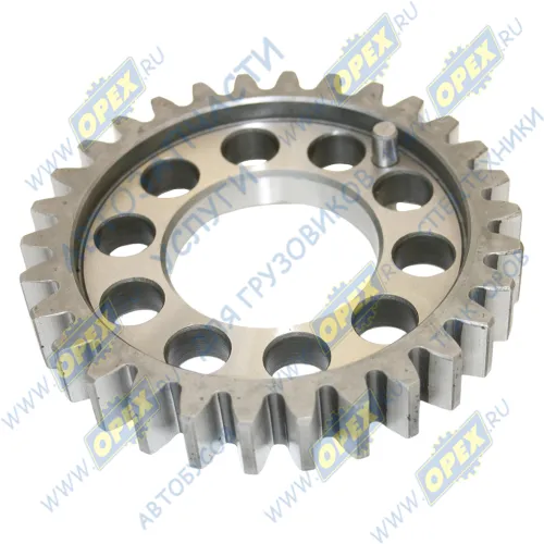 7406.1005031 Шестерня коленвала z=30 h=22, 10 посад.отв. ф17, прямозубая; (со штифтом) КАМАЗ