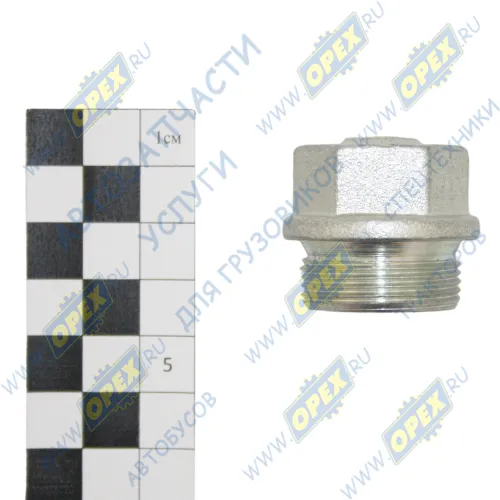 870886 Пробка М28х1,5 Р=13 К=27 с фланцем DIN 910 сливная масляного картера КАМАЗ1