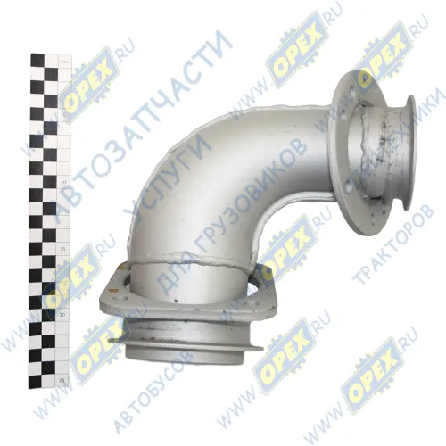 54115-1203010-04 Патрубок ф65/ф90 L1=162 L2=155 квадр.флан.4отв/кругл.фл 8отв.,приемный КАМАЗ-ЕВРО; 6 шпилек, аналог 54115-1203010-30) КАМАЗ1