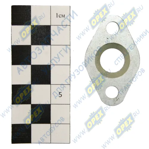 740.3509294 Фланец ромбич. 28х46; фвнутр=12; h=5; 2отв.ф6 трубки компрессора КАМАЗ