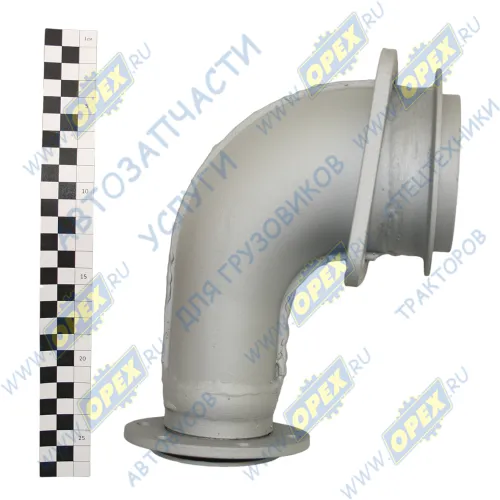 54115-1203011-91 Патрубок приемный L=320 квадр.флан.4отв/кругл.фл 6отв. к ТКР Schwitzer КАМАЗ1