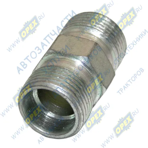 53205-3506452 Фитинг (штуцер) прямой; Рнаруж=М22х1,5/М22х1,5; К=27 L=32 прямой/прямой КАМАЗ