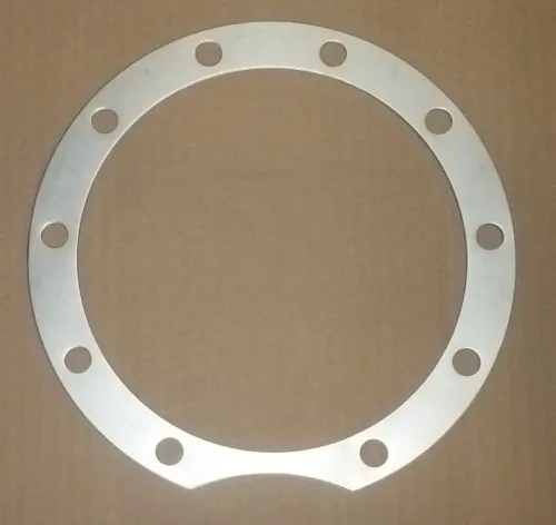 6520-2402096 Прокладка С/Ф; регулир. (сталь) ф185х235х1; 10отв.ф12 гл.пер.(толстая) КАМАЗ