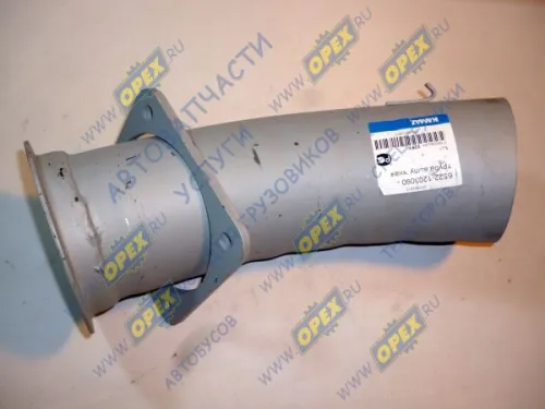 6522-1203090 Труба выпускная L=415; квадрат.фланец; 4отв. КАМАЗ