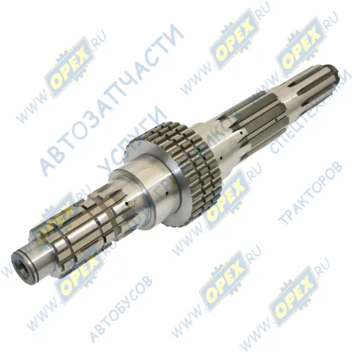 14.1701105 Вал вторичный КПП голый градус зубцов-1гр.30мин. КАМАЗ