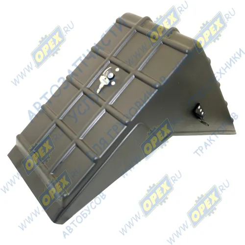 6540-3703158-70 Крышка аккумулятора (АКБ) ПВХ L=600х500х200 ящика в сборе с ключом (под 1 - 6СТ-190) КАМАЗ