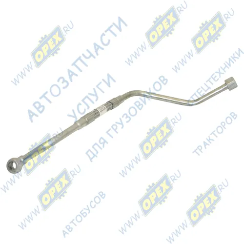 740.21-1118290-10 Трубка (сталь) ф12; L=590 кругл.шт14/Г=М18+К22 ТКР подвода масла ЕВРО КАМАЗ