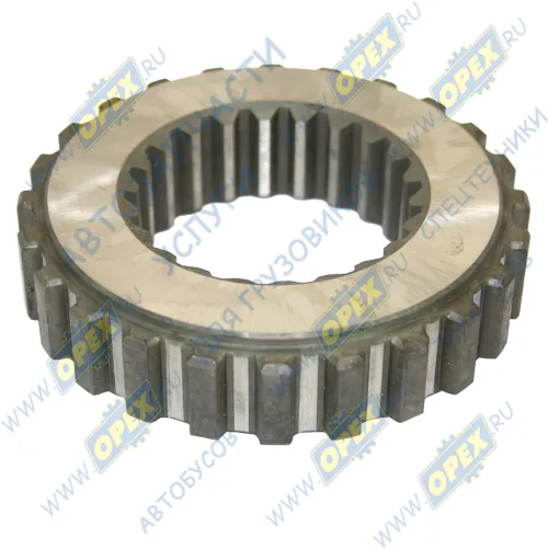 154.1701282 Втулка (сталь) ф71х123 L=30 нар зуб24/внутр зуб22 шестерни 1 пер. КПП 154 КАМАЗ