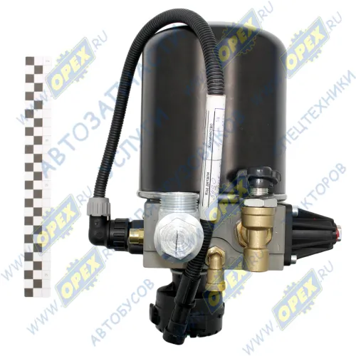 5490-3511010-40 Осушитель воздуха (адсорбер) (24V, 8.1bar) DAF LCV (1970-2020), IVECO LCV (1970-2020), MAN Bus (1970-2020), NEOPLAN (1970-2020), SETRA (1970-2020); LA8810 в сборе с фитингами,угольниками,штуцерами,кабелем КАМАЗ2