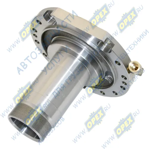 43114-2401081 Цапфа левая в сборе ф70х90; L=235; с фланцем 14отв.ф12/2отв.М12х1,25 КАМАЗ1