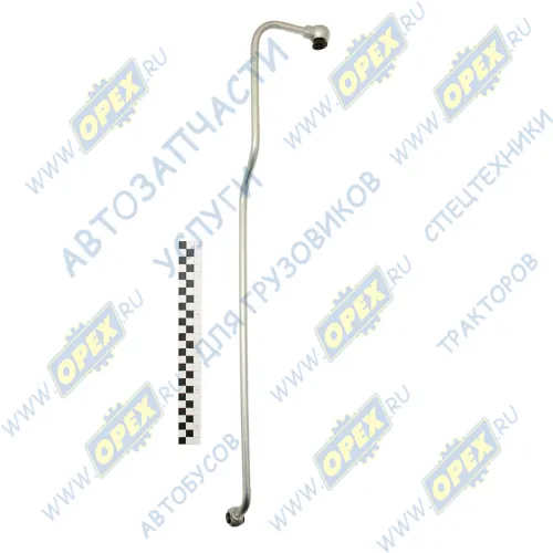 740.63-1104426-90 Трубка (сталь) ф10; L=570 кругл. штуцер ф14 ЕВРО-3 КАМАЗ1