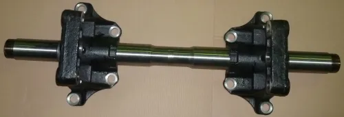 5511-2918050 Ось (сталь) ф88х1350; М80х2 балансира с кронштейнами КАМАЗ