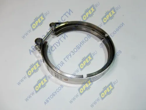 45104-1200035-90 Хомут турбокомпрессора V-образный зажим, ф104-112, INOX Cursor Stralis КАМАЗ