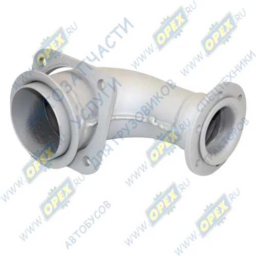 54115-1203011-91 Патрубок приемный L=320 квадр.флан.4отв/кругл.фл 6отв. к ТКР Schwitzer КАМАЗ