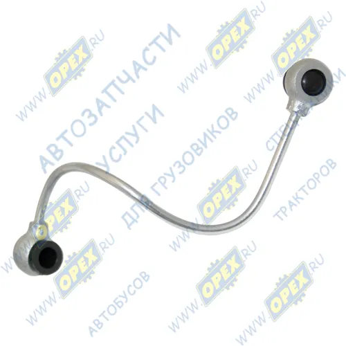 740.50-1111573-90 Трубка (сталь) ф4; L=230 под 2 штуцера ф10 подвода воздуха к корректору КАМАЗ