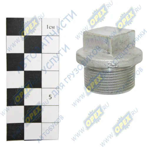 14.1701308-10 Пробка (заглушка) С/И 4-х гранная М30х1,5 Р=17 К=22 h=36 КПП КАМАЗ1